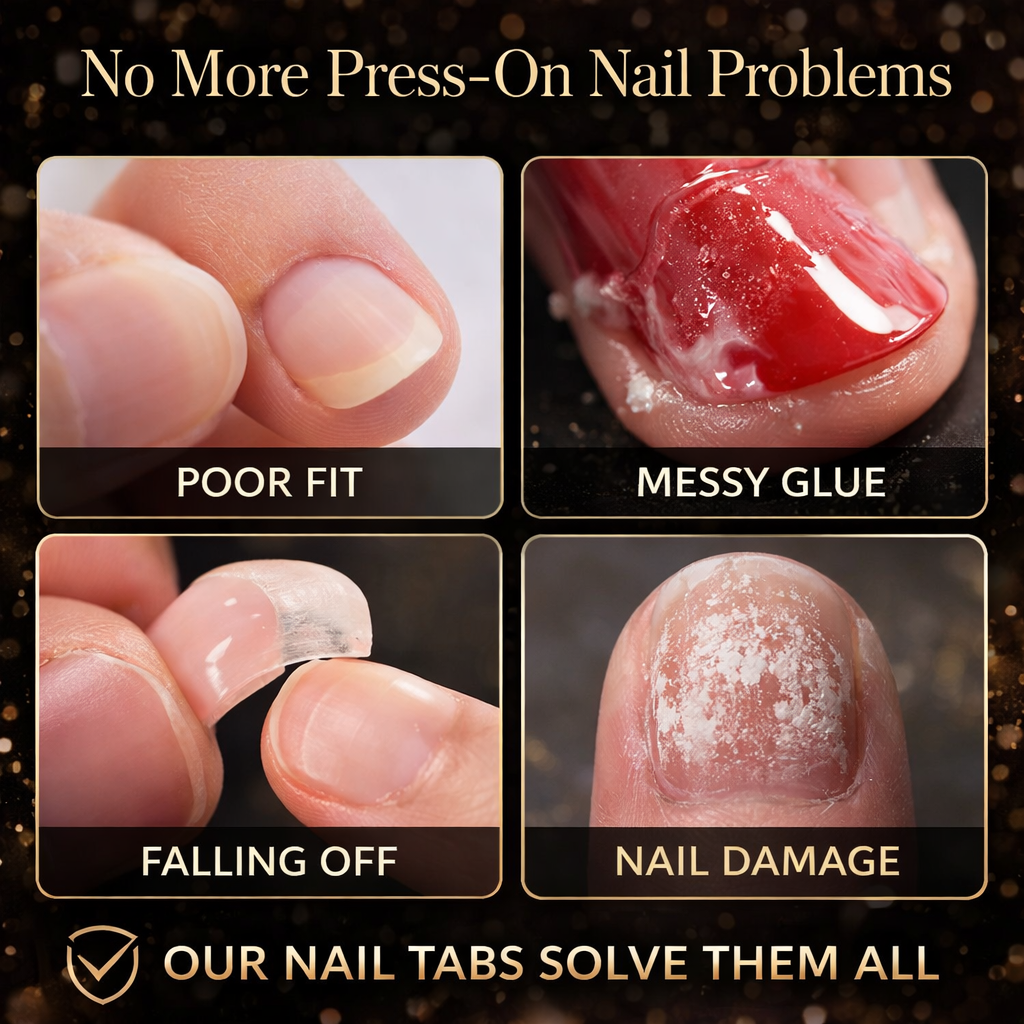 Zero-Damage Nail Adhesive Tabs: Strong Hold & Waterproof Makeup art