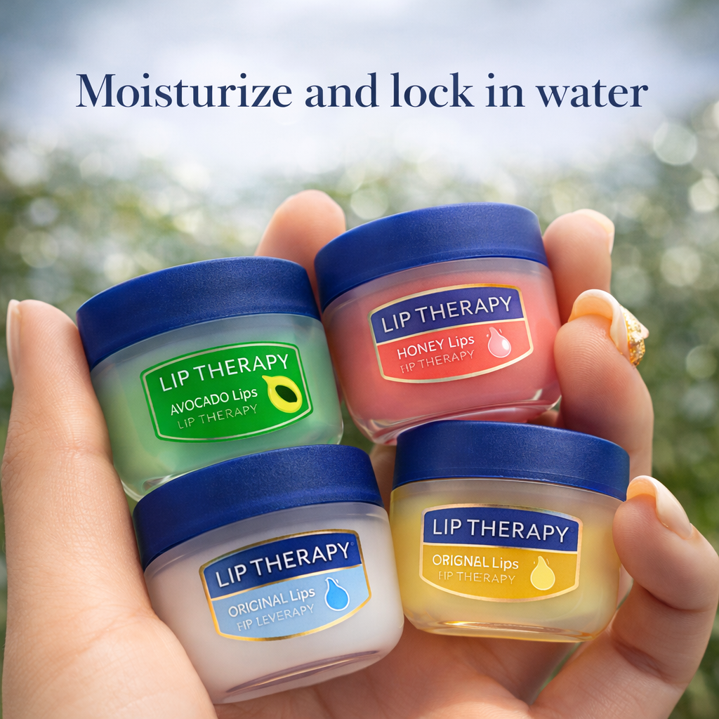 Hydrating Lip Balm Set – Natural Moisturizing Care, Repair & Protection Makeup art