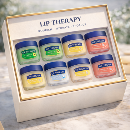 Hydrating Lip Balm Set – Natural Moisturizing Care, Repair & Protection Makeup art