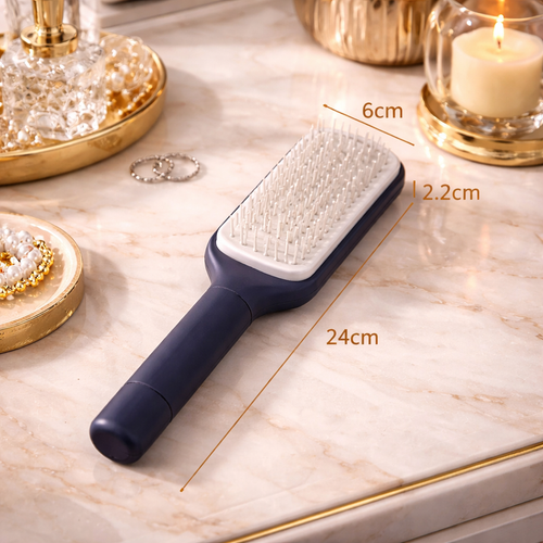 The Magic Self-Cleaning Hair Brush™ | Rotatable Air Cushion Detangling Comb Makeup Art