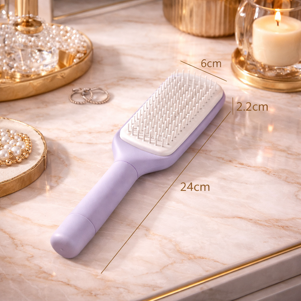 The Magic Self-Cleaning Hair Brush™ | Rotatable Air Cushion Detangling Comb Makeup Art