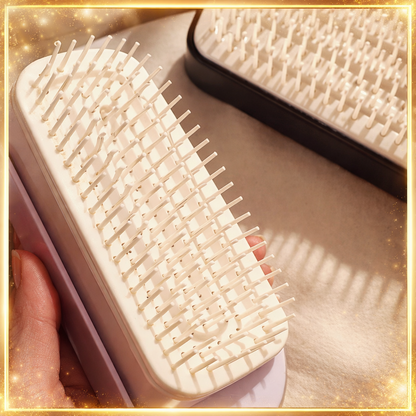 The Magic Self-Cleaning Hair Brush™ | Rotatable Air Cushion Detangling Comb Makeup Art