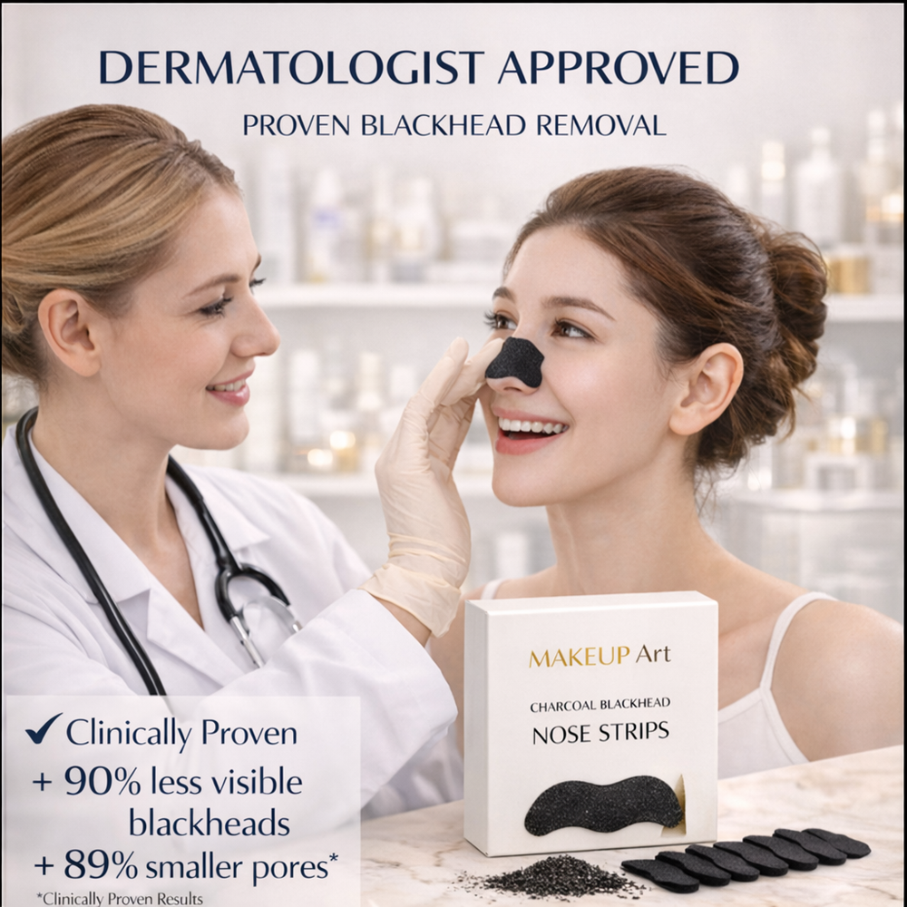The Pore Purifier™ | Deep Cleansing Charcoal Strips Makeup art