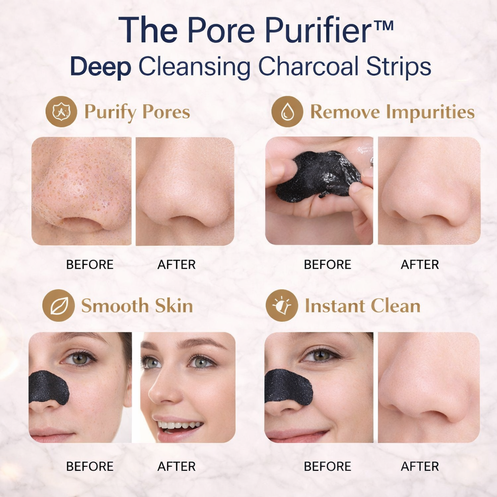 The Pore Purifier™ | Deep Cleansing Charcoal Strips Makeup art