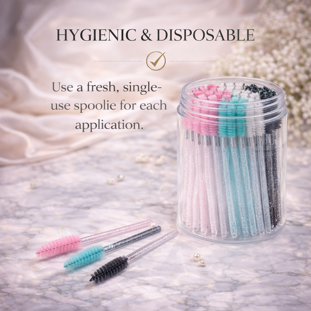 Pro Hygiene Lash & Brow Spoolies (50-Piece Set) Makeup art