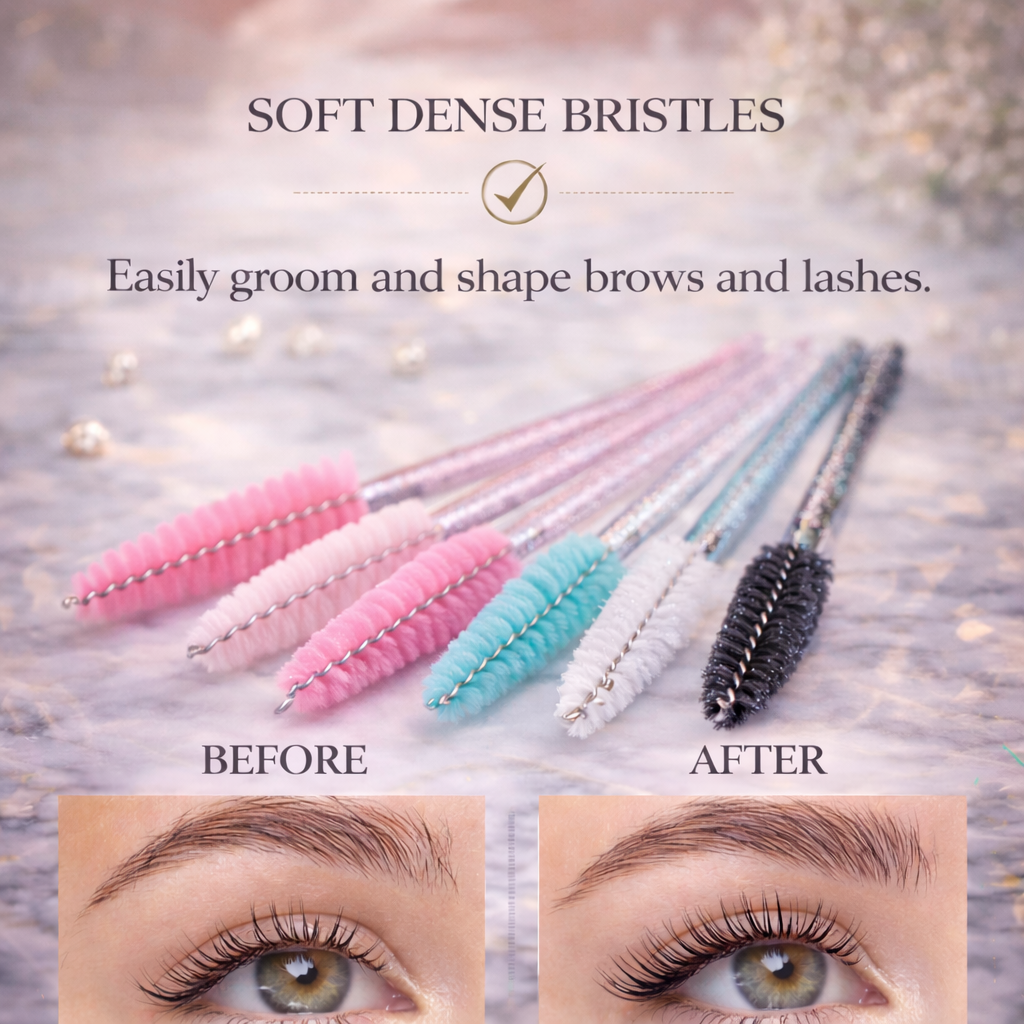 Pro Hygiene Lash & Brow Spoolies (50-Piece Set) Makeup art