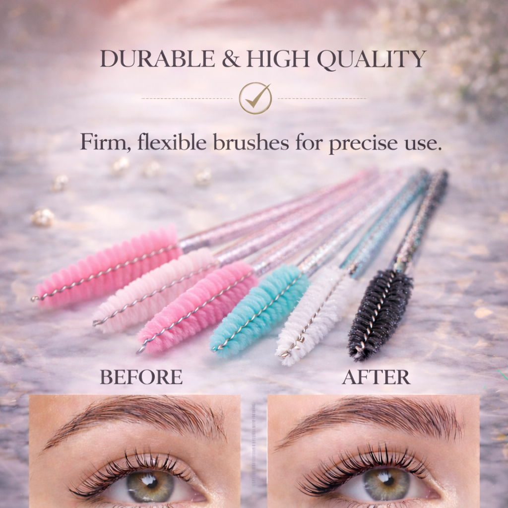 Pro Hygiene Lash & Brow Spoolies (50-Piece Set) Makeup art