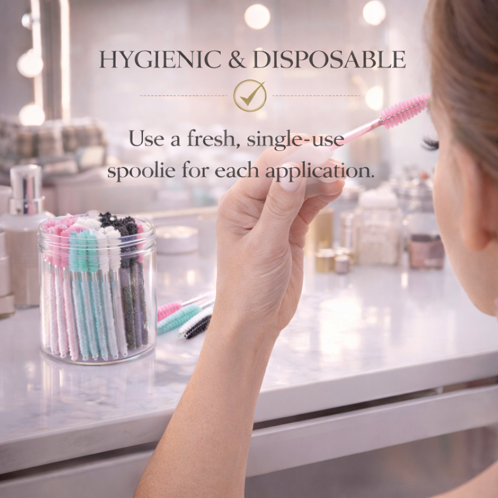 Pro Hygiene Lash & Brow Spoolies (50-Piece Set) Makeup art