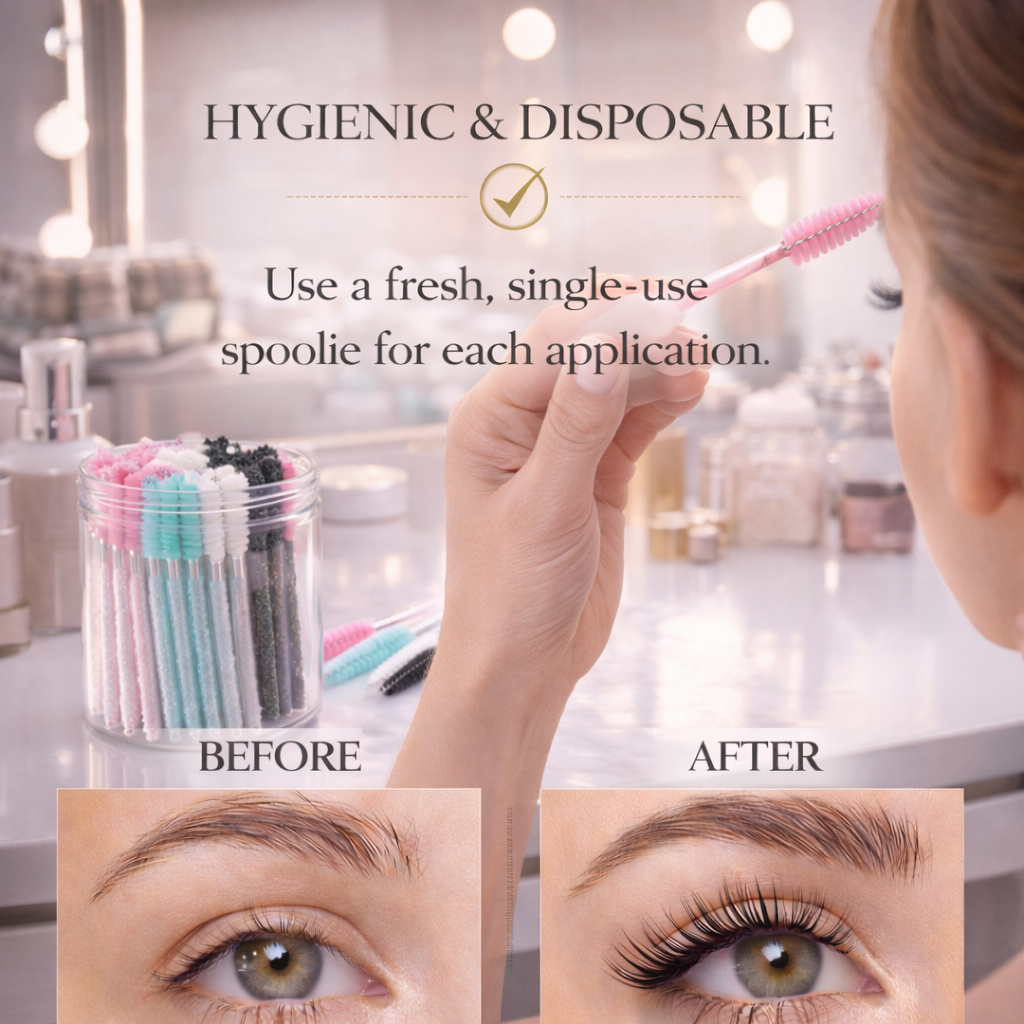 Pro Hygiene Lash & Brow Spoolies (50-Piece Set) Makeup art