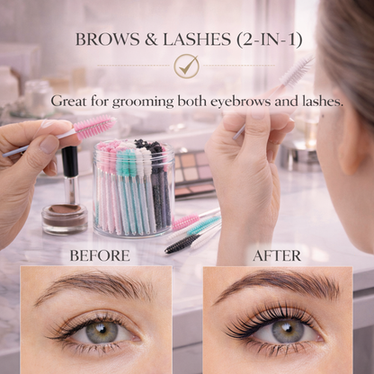 Pro Hygiene Lash & Brow Spoolies (50-Piece Set) Makeup art