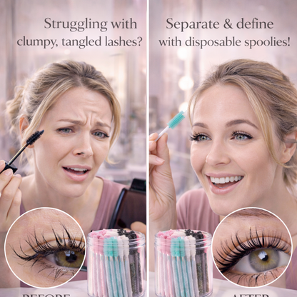 Pro Hygiene Lash & Brow Spoolies (50-Piece Set) Makeup art