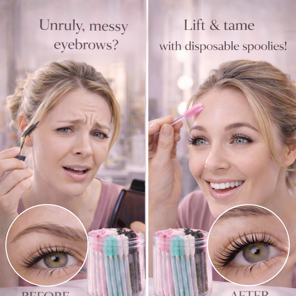 Pro Hygiene Lash & Brow Spoolies (50-Piece Set) Makeup art