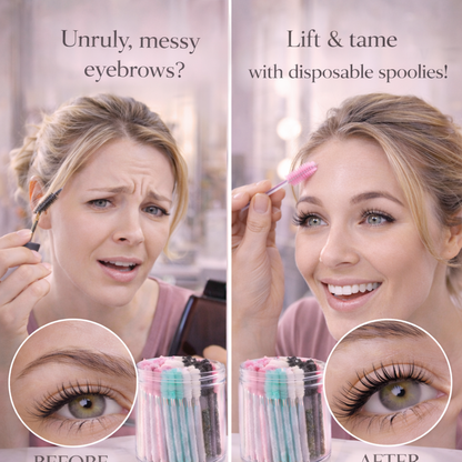Pro Hygiene Lash & Brow Spoolies (50-Piece Set) Makeup art
