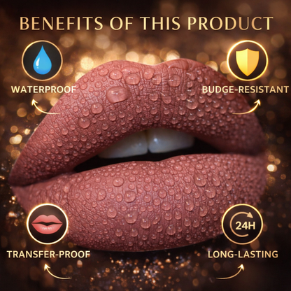 Velvet Matte Liquid Lipstick: Waterproof & Transfer-Proof Makeup art
