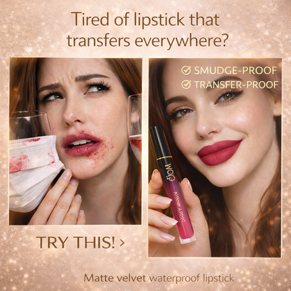 Velvet Matte Liquid Lipstick: Waterproof & Transfer-Proof Makeup art