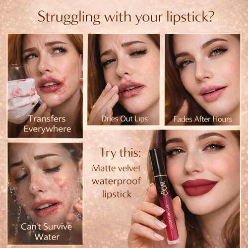Velvet Matte Liquid Lipstick: Waterproof & Transfer-Proof Makeup art