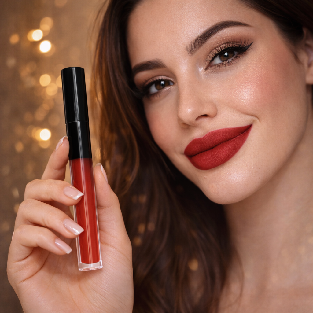Velvet Matte Liquid Lipstick: Waterproof & Transfer-Proof Makeup art