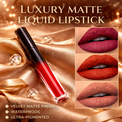 Velvet Matte Liquid Lipstick: Waterproof & Transfer-Proof Makeup art