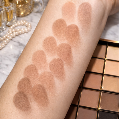 25-Color Eyeshadow Palette - Matte & Shimmer Nudes Makeup art