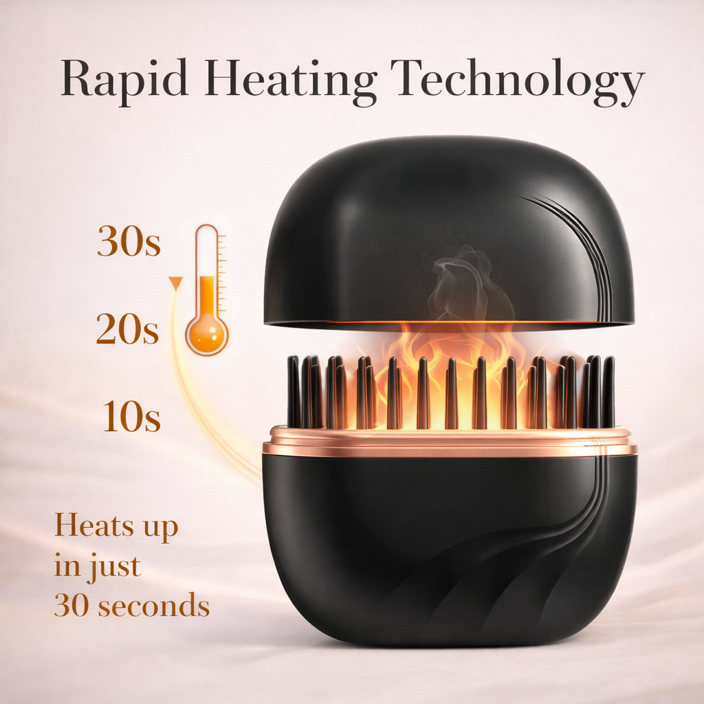 Cordless Electric Hair Straightening Brush Makeup art