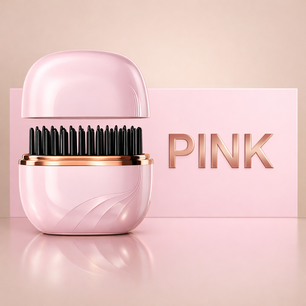 Cordless Electric Hair Straightening Brush Makeup art