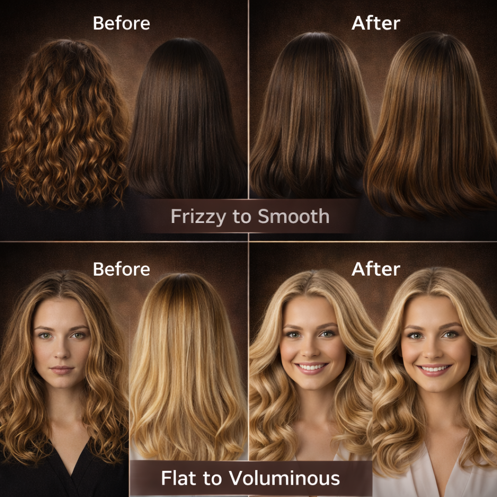 One-Step Salon Blowout & Volumiser Makeup art