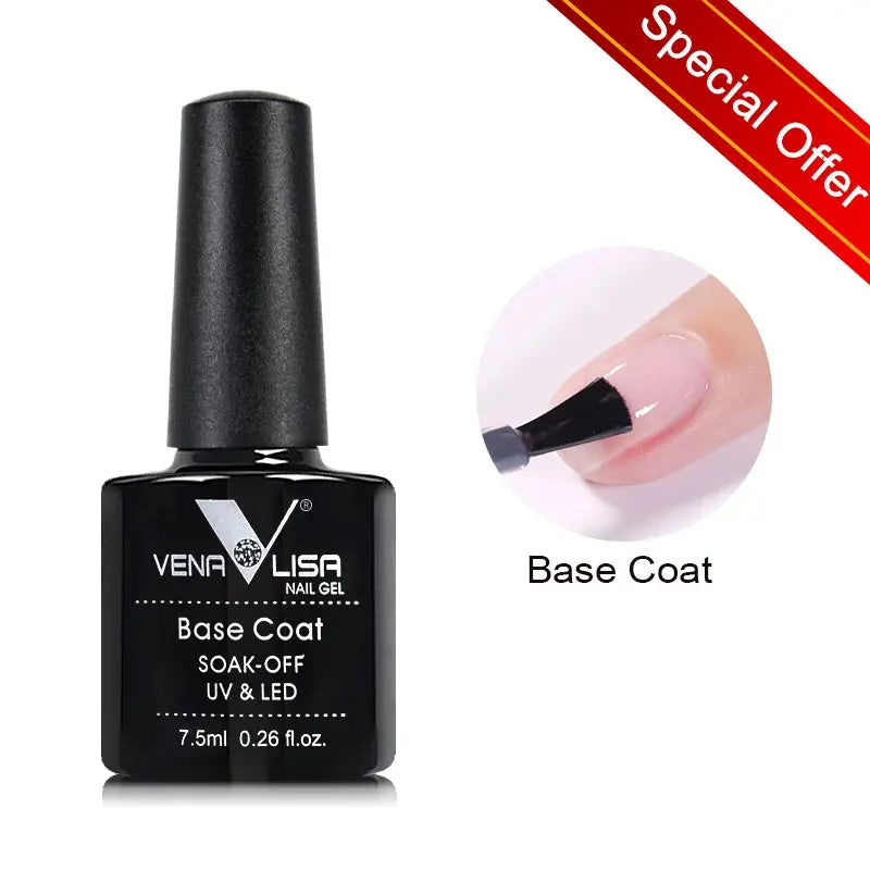 VENALISA 7.5ml Nail Gel Polish VIP5 HEMA Free Semi Permanent Soak off UV LED Nail Gel Varnish Full Coverage Nail Gel Lacquer Makeup art