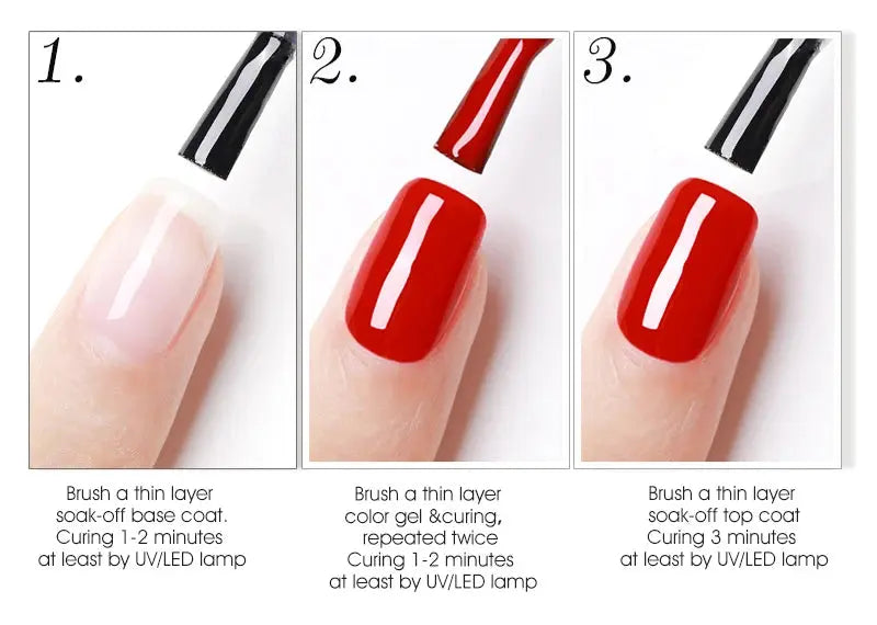 VENALISA 7.5ml Nail Gel Polish VIP5 HEMA Free Semi Permanent Soak off UV LED Nail Gel Varnish Full Coverage Nail Gel Lacquer Makeup art