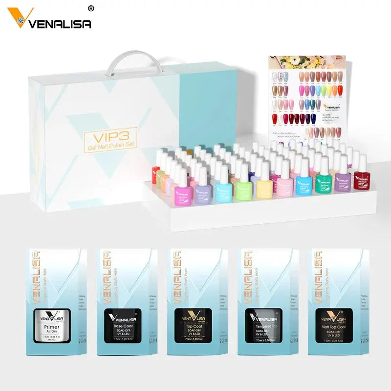 VENALISA 7.5ml Nail Gel Polish VIP5 HEMA Free Semi Permanent Soak off UV LED Nail Gel Varnish Full Coverage Nail Gel Lacquer Makeup art