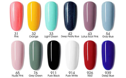 VENALISA 7.5ml Nail Gel Polish VIP5 HEMA Free Semi Permanent Soak off UV LED Nail Gel Varnish Full Coverage Nail Gel Lacquer Makeup art