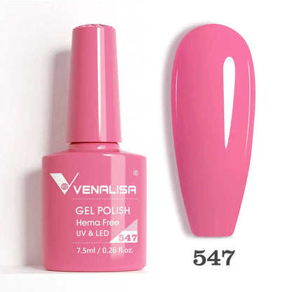 VENALISA 7.5ml Nail Gel Polish VIP5 HEMA Free Semi Permanent Soak off UV LED Nail Gel Varnish Full Coverage Nail Gel Lacquer Makeup art