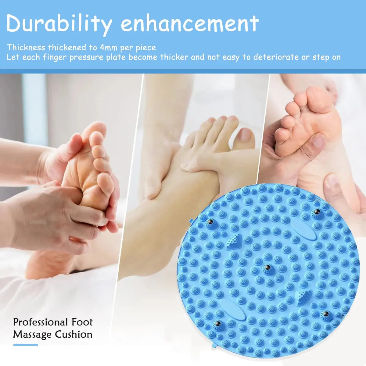 Foot Massage Foot Pads, Foot Pedals, Finger Pressure Plates, Adult Foot Pads, In Place Ultra Slow Running Soft Silicone Makeup art