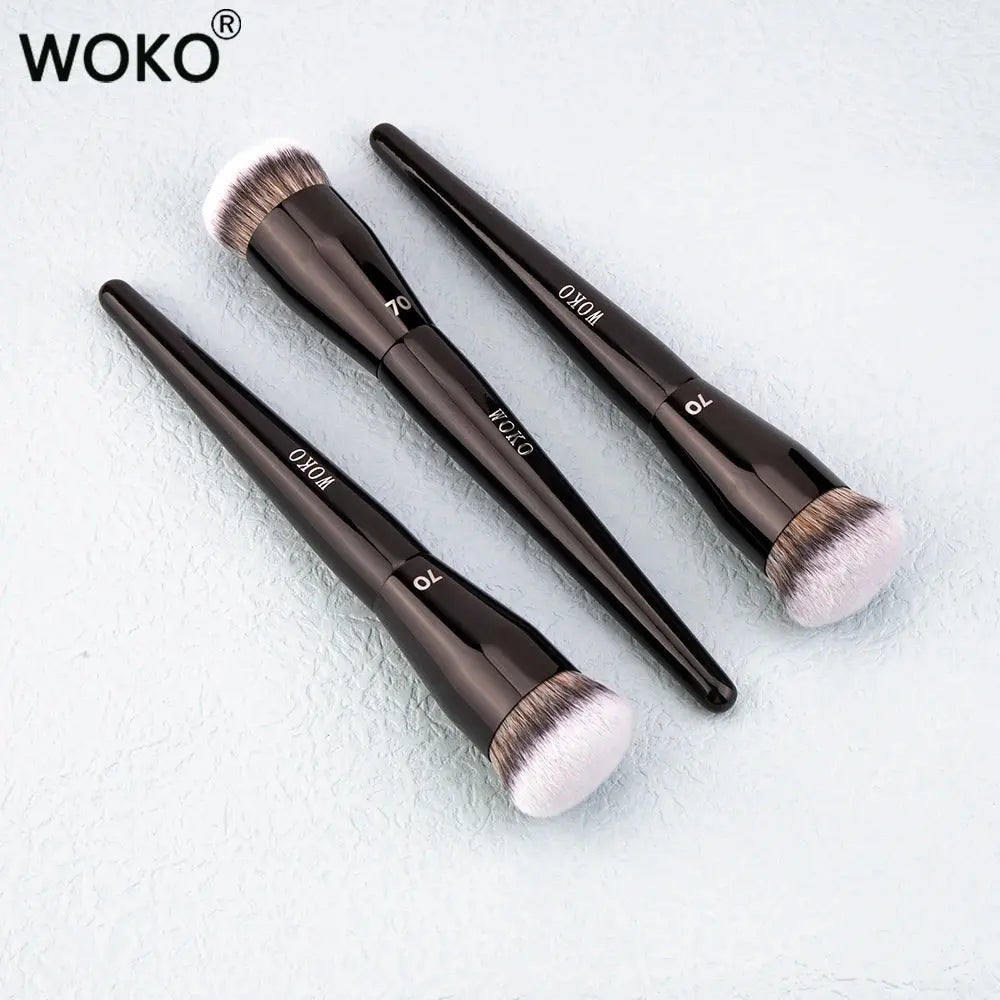 Flat Top Foundation Makeup Brushes Flat Angled Synthetic Hair Face Contour Foundation Liquid Cream Bronzer Buffing Makeup Tool Makeup art