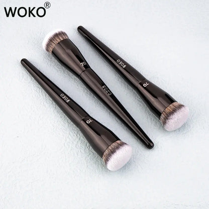 Flat Top Foundation Makeup Brushes Flat Angled Synthetic Hair Face Contour Foundation Liquid Cream Bronzer Buffing Makeup Tool Makeup art