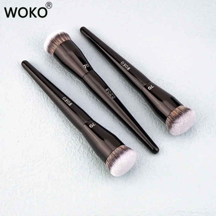 Flat Top Foundation Makeup Brushes Flat Angled Synthetic Hair Face Contour Foundation Liquid Cream Bronzer Buffing Makeup Tool Makeup art