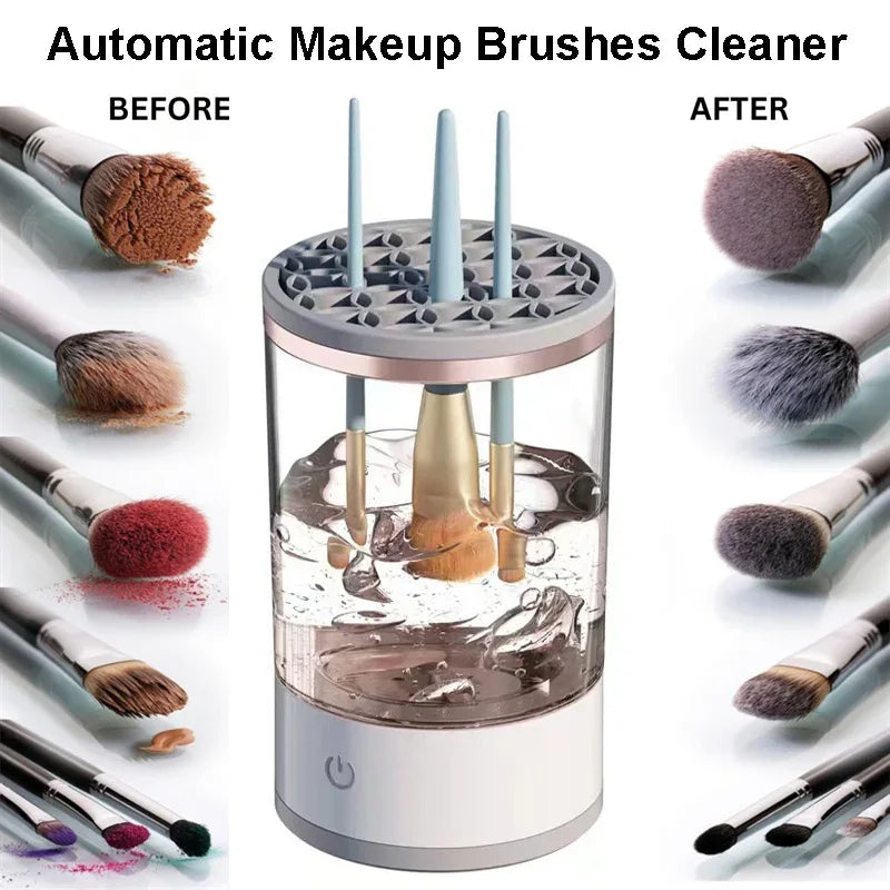 Electric Brush Cleaner Pro: Auto-Wash & Dry in Seconds Makeup art