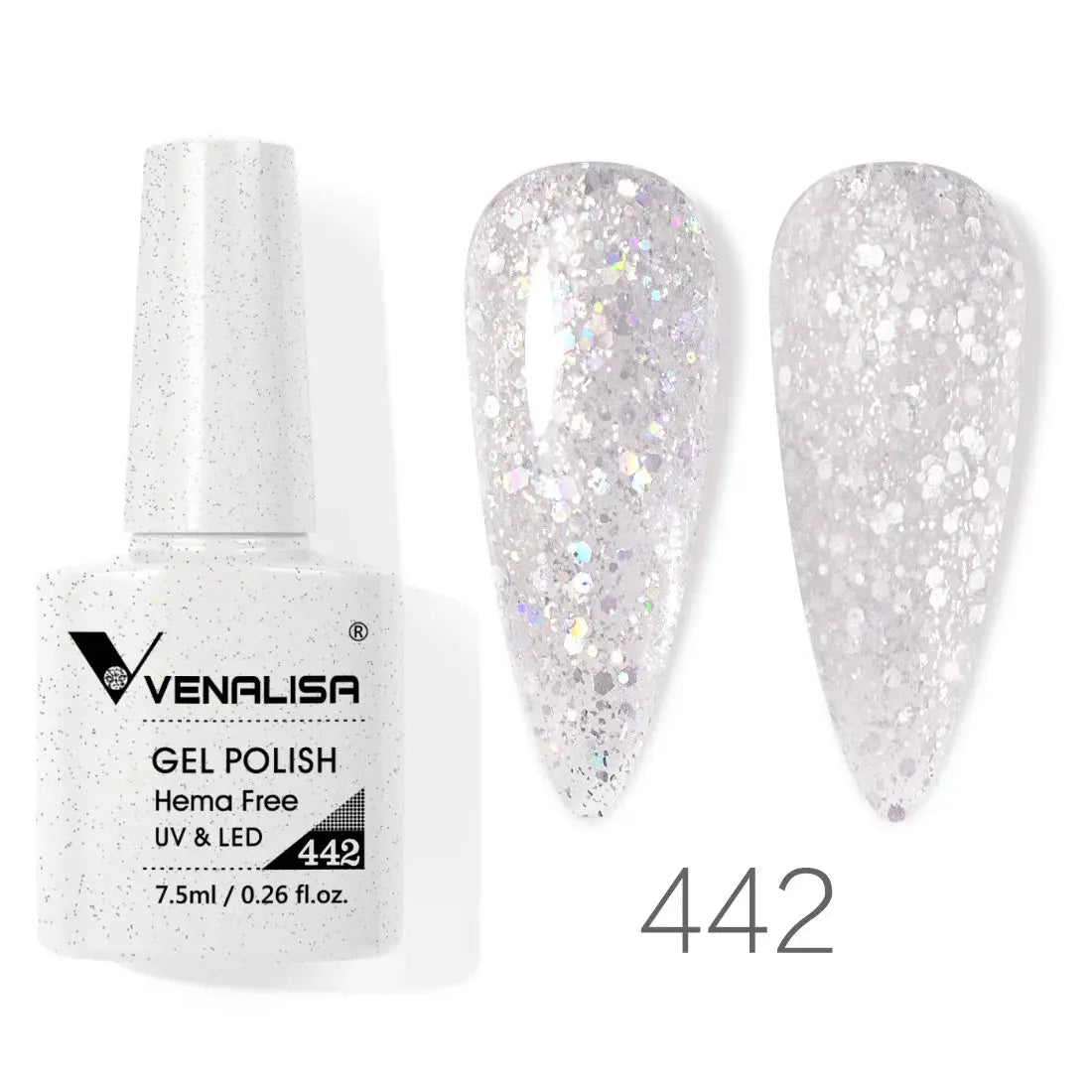 VENALISA 7.5ml Nail Gel Polish VIP5 HEMA Free Semi Permanent Soak off UV LED Nail Gel Varnish Full Coverage Nail Gel Lacquer Makeup art