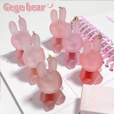 Gege Bear Rabbit Lip Glaze, Matte Velvet Lip Clay Long-lasting Color Non-drying Lipstick Makeup art