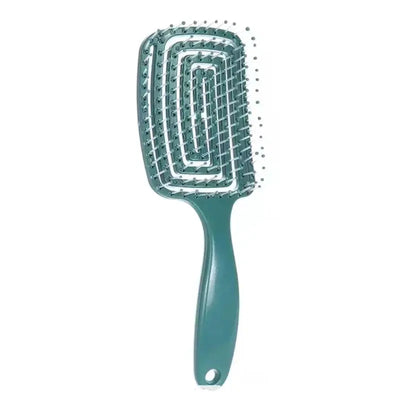 1Pcs Elastic Massage Comb Hollow Out Hair Brush Scalp Massage Combs Hair Styling Detangler Fast Blow Drying Detangling Tool Makeup art