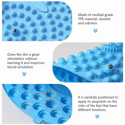 Foot Massage Foot Pads, Foot Pedals, Finger Pressure Plates, Adult Foot Pads, In Place Ultra Slow Running Soft Silicone Makeup art