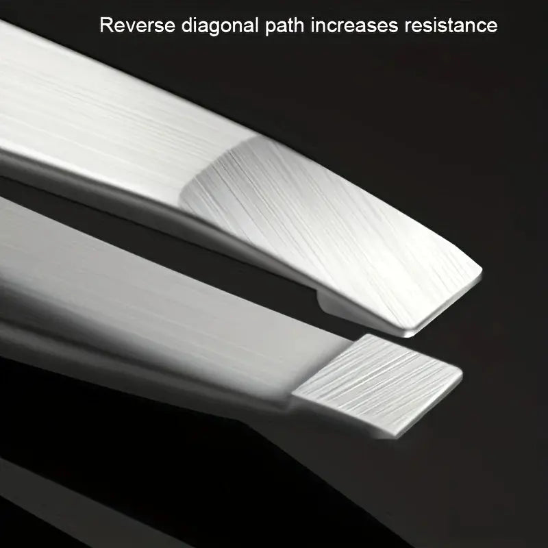 Ouriner Eyebrow Tweezers Set 4 Pcs Stainless Steel Eyebrow Forceps Professional Beauty Tool Set For Facial Hair Inward Growing Makeup art