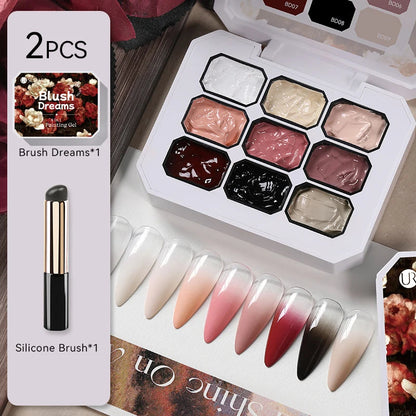 The Master Palette™ | 9-Color Solid Nail Art Gel Makeup art