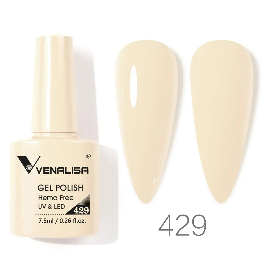 VENALISA 7.5ml Nail Gel Polish VIP5 HEMA Free Semi Permanent Soak off UV LED Nail Gel Varnish Full Coverage Nail Gel Lacquer Makeup art