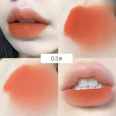 Gege Bear Rabbit Lip Glaze, Matte Velvet Lip Clay Long-lasting Color Non-drying Lipstick Makeup art