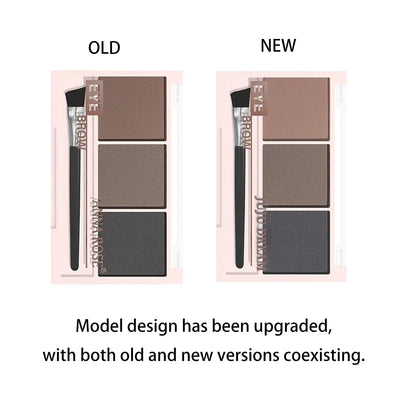 Three-color eyebrow powder shadow three-dimensional eyebrow shape waterproof and sweat-proof natural long-lasting eyebrow powder Makeup art
