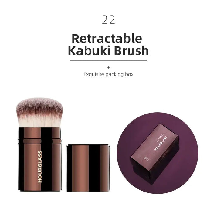 Hourglass Makeup Brushes Powder Foundation Concealer Blusher Bronzer Eye Shadow Eyebrow Eyeliner Sculpting Brush Makeup art