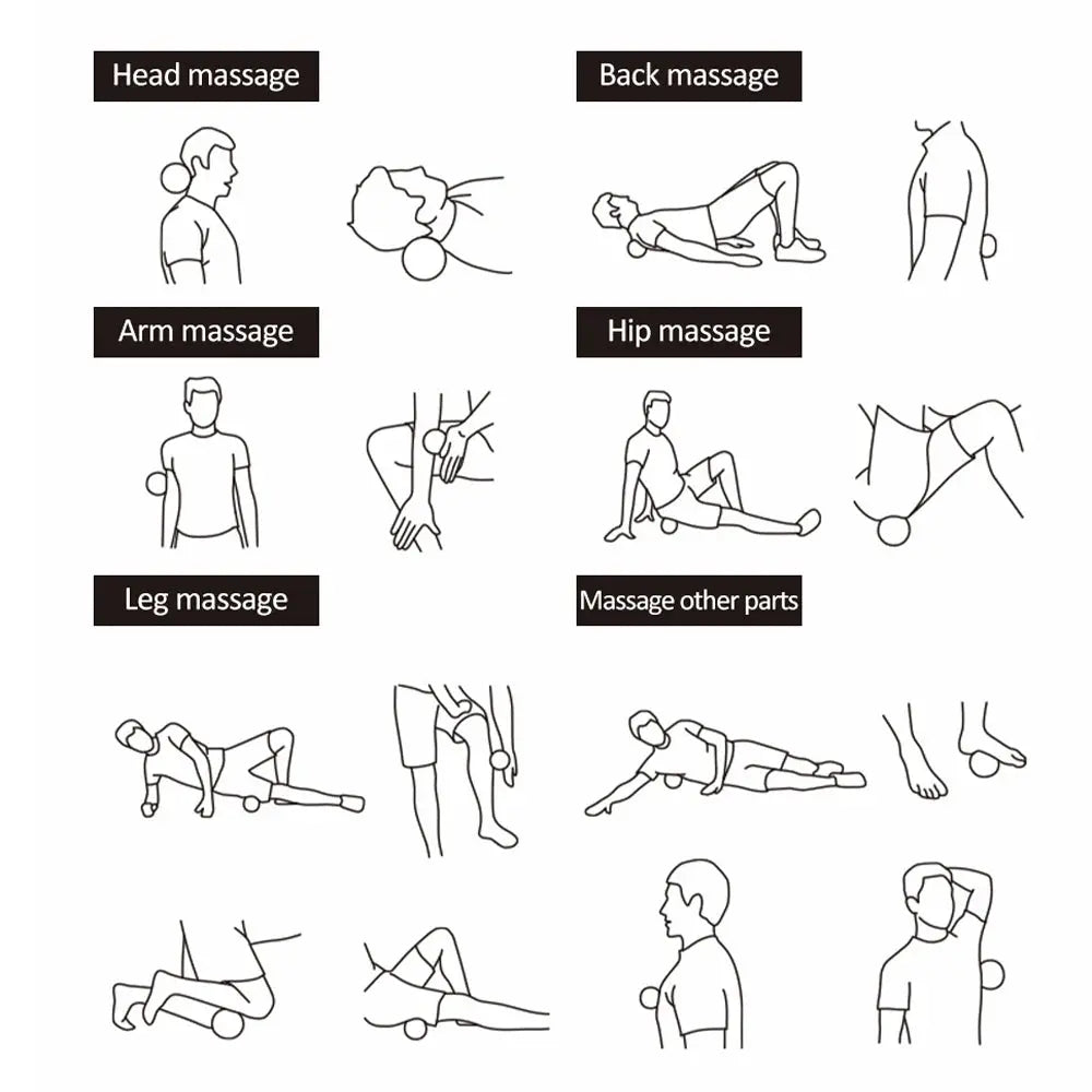 Peanut Ball Foot Massage Ball,Spiky Massage Ball for Trigger Point Therapy,Deep Point Massage,Plantar Fasciitis,Neck Pain Relief Makeup art