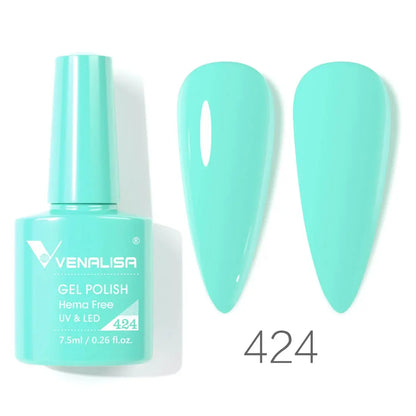 VENALISA 7.5ml Nail Gel Polish VIP5 HEMA Free Semi Permanent Soak off UV LED Nail Gel Varnish Full Coverage Nail Gel Lacquer Makeup art