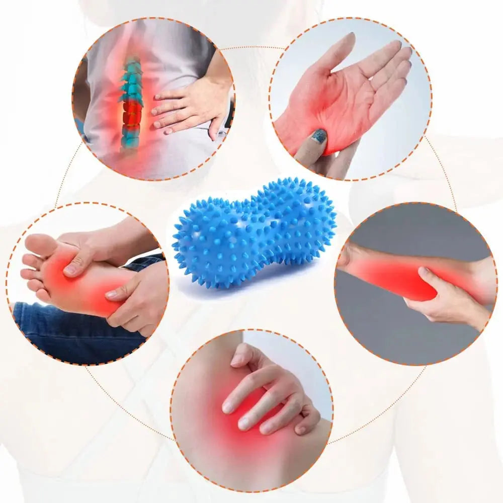 Peanut Ball Foot Massage Ball,Spiky Massage Ball for Trigger Point Therapy,Deep Point Massage,Plantar Fasciitis,Neck Pain Relief Makeup art