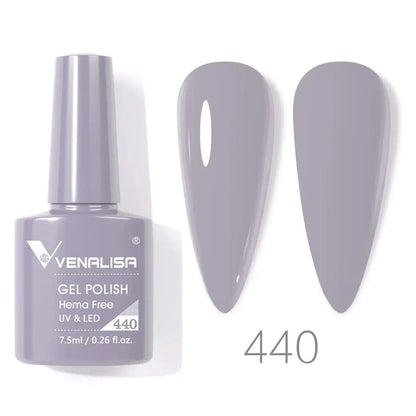 VENALISA 7.5ml Nail Gel Polish VIP5 HEMA Free Semi Permanent Soak off UV LED Nail Gel Varnish Full Coverage Nail Gel Lacquer Makeup art